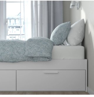 Estructura cama con cajones blanca