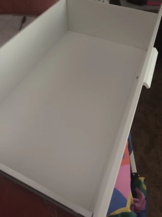 Estructura cama con cajones blanca