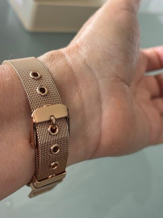 Reloj Louis Valentin diseño metal rosado
