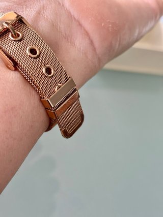 Reloj Louis Valentin diseño metal rosado