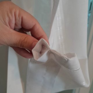 Coppia Tende Bianche Tessuto