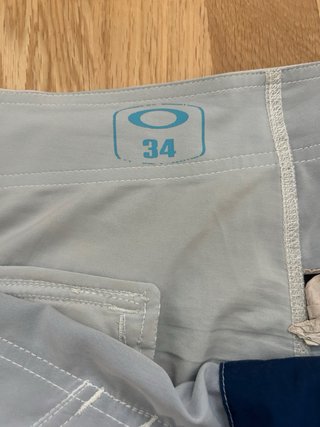 Bañador Oakley Talla 34 Azul y Blanco