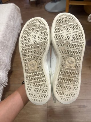 Zapatillas Adidas Stan Smith Blancas Oro T.37.5