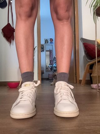 Zapatillas Adidas Stan Smith Blancas Oro T.37.5