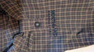 Camicia Northland a quadri marrone/grigio