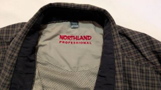 Camicia Northland a quadri marrone/grigio