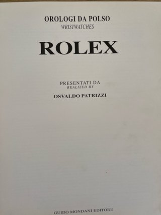 Libro Rolex - Orologi da Polso (1993)