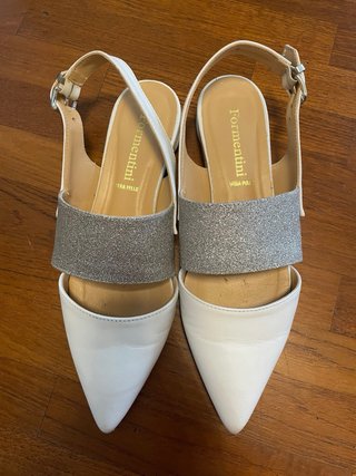 Scarpe Formentini donna pelle bianche/argento nr 3