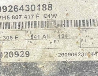 Paragolpes trasero volkswagen 126305 7h5807417f t5