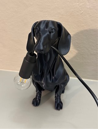 Lampada Bassotto Nera