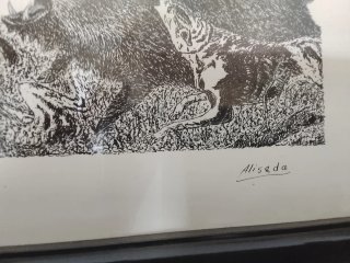 3 Grabados Originales caza "Eduardo Aliseda"