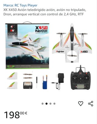 Avión RC X450 RTF 2.4GHz
