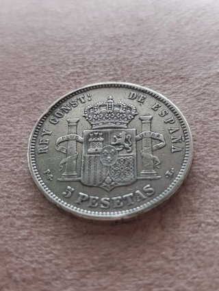 Lotto monete in argento Alfonso XII-XIII anni 1877-1893