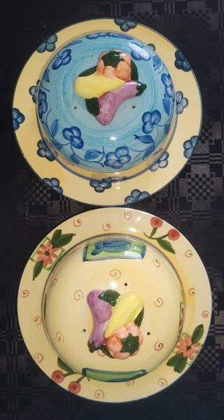 Set Salva Freschezza Ceramica Decorato