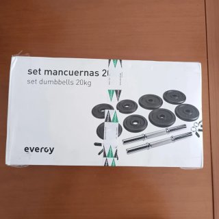 Set Mancuernas 20kg Evergy Negro (NP 65€)