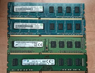 Placa base y componentes