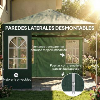 Carpa Plegable 3x3m UPF50+ 4 Laterales