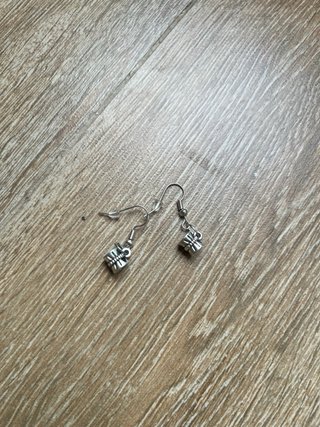 Pendientes colgantes mujer figura plata