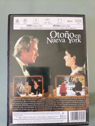 DVD Otoño en Nueva York Richard Gere Winona Ryder