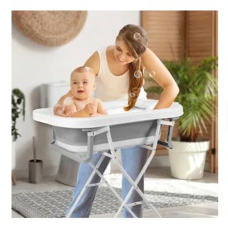 Bañera bebé plegable con soporte
