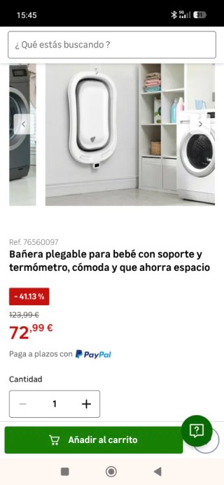 Bañera bebé plegable con soporte