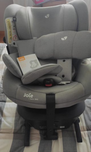 Silla coche bebé Joie giratoria gris
