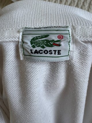 Polo Lacoste Blanco Talla L