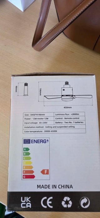 Ventilatore da soffitto 2 in 1 LED