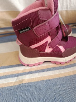 Botas nieve niña bebe ALDI waterproof rosas/morada