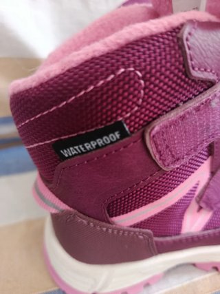 Botas nieve niña bebe ALDI waterproof rosas/morada