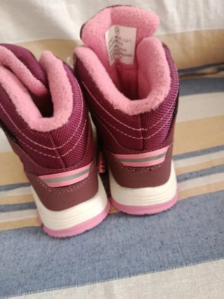 Botas nieve niña bebe ALDI waterproof rosas/morada