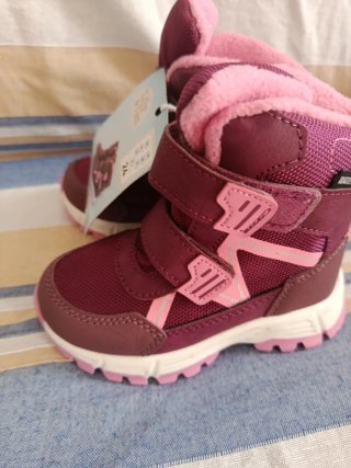 Botas nieve niña bebe ALDI waterproof rosas/morada