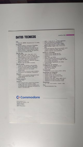 Amiga 500 Ordenador Clásico Beige