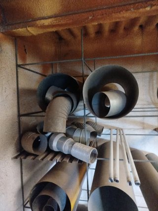 Tuberías y conductos para estufa de acero