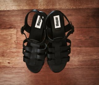 Sandalias Mustang Negras Talla 38
