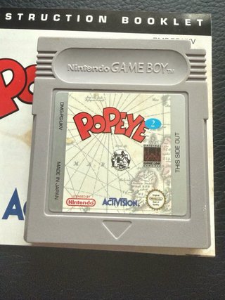 Popeye 2 Game Boy Cartucho y Manual