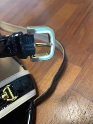 Sandali eleganti nero/oro Geox n.39