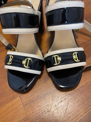 Sandali eleganti nero/oro Geox n.39