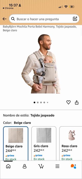 Mochila Portabebés Babybjorn Harmony