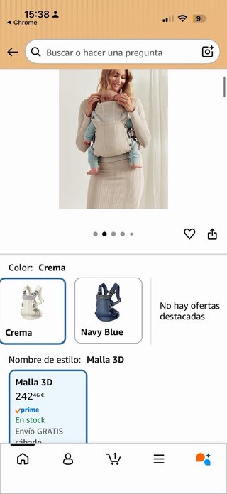 Mochila Portabebés Babybjorn Harmony