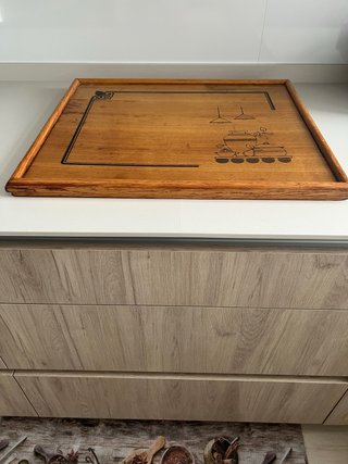 Tapa encimera de madera