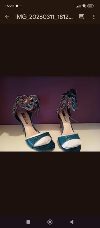 Zapatos de tacón joya multicolor