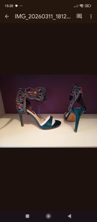 Zapatos de tacón joya multicolor
