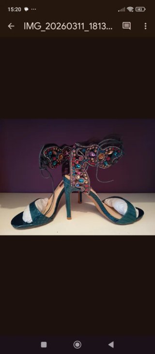 Zapatos de tacón joya multicolor