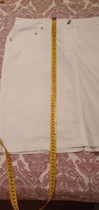 Falda vaquera blanca