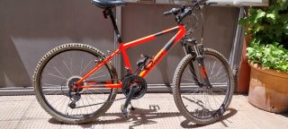 Bicicleta MTB. Btwin 500 Naranja/Negro 24 pulgada