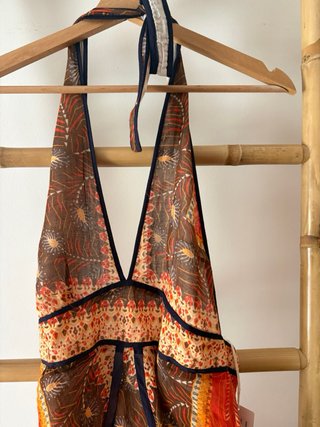 Vestido Ba&sh Multicolor Naranja