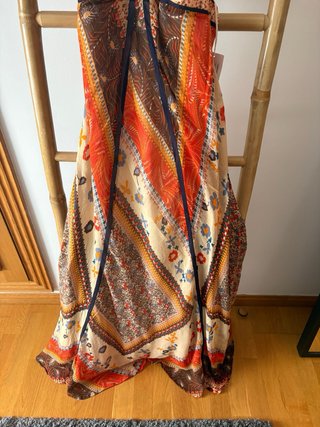 Vestido Ba&sh Multicolor Naranja