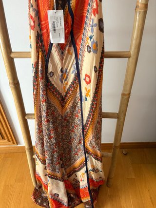 Vestido Ba&sh Multicolor Naranja