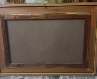 Quadro con frutta e bicchiere